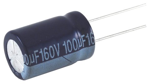 NTE Electronics NEVH100M350HA Series Nevh Aluminum Electrolytic Capacitor, 20% Capacitance Tolerance, Radial Lead, 100Μf Capacitance, 350V