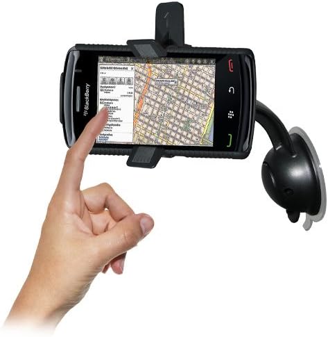 Amzer AMZ93666 Car Mount and Case System for BlackBerry Storm 2 9550 - Retail Packaging - Black