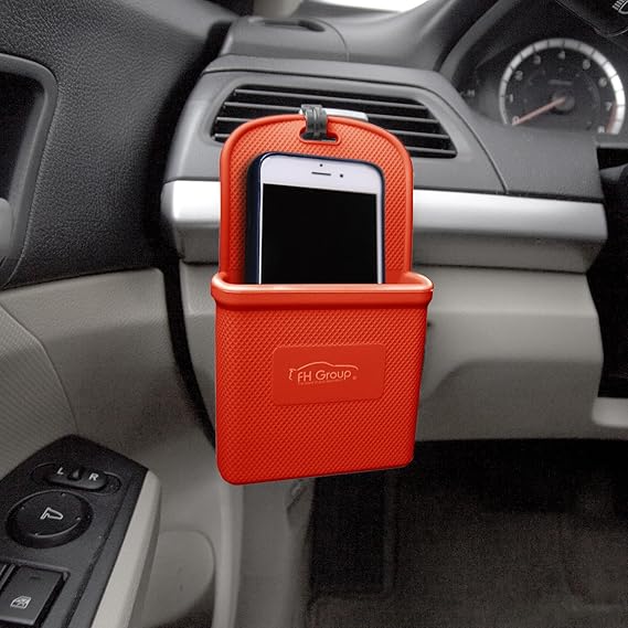 FH Group FH3022RED Red Silicone Car Vent Mounted Phone Holder for Smartphones (iPhone Plus, Galaxy Note, etc.)