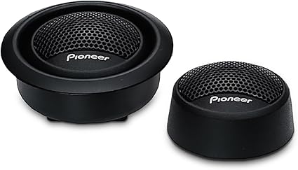 Pioneer TS-T15 3/4” Soft Dome Tweeter Car Speakers, Smooth Upper Range, Clear Sound Quality, Flush and Surface Mounting Capabilities, Pair with Midrange Drivers and Subwoofers for Full Sound (Pair)