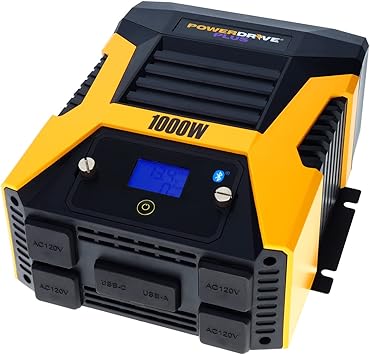 PowerDrive Plus PWD1000P 1000 Watt Wireless Power Inverter with Bluetooth(R) Technology and Remote Control