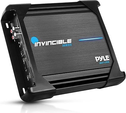 Pyle 9” Class AB Mosfet Amplifier - Invincible Series Monoblock Amp, 1 Channel 2000 Watts Max, Mosfet PWM Power Supply, High-Current Dual Discrete Drive Stages, Advanced Protection Circuitry