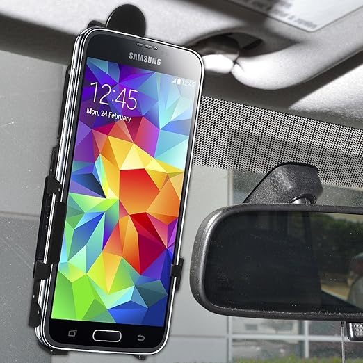 Amzer Anywhere Magnetic Vehicle Mount Holder for Samsung Galaxy S5 SM-G900F - Retail Packaging - Black