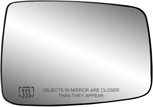 Fit System 30244 Passenger Side Heated Mirror Glass w/Backing Plate, Dodge Ram Pick-Up 1500, Ram Pick-Up 2500, 3500, 6 3/8