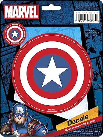 Chroma Captain America 6x8 Stick Onz Decal