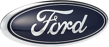 Ford AA8Z-9942528-A Nameplate DARK BLUE, 9 x 3.5 INCHES