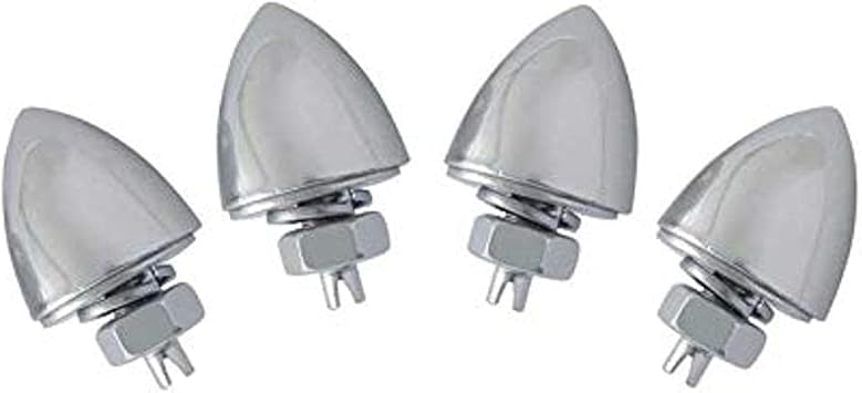 GG Grand General 50521 Chrome Bullet Nut Set-Bulk Pack, Set of 4