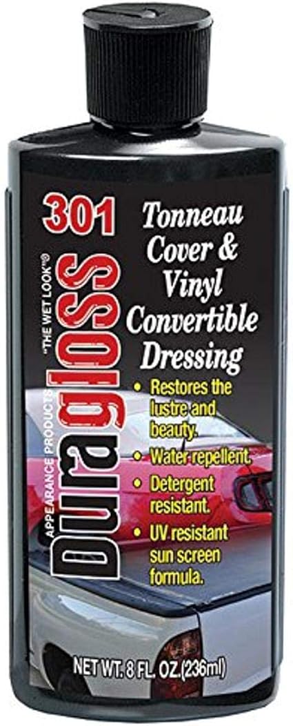 Duragloss 301 Automotive Tonneau Cover and Vinyl Convertible Dressing, 8 oz., 1 Pack