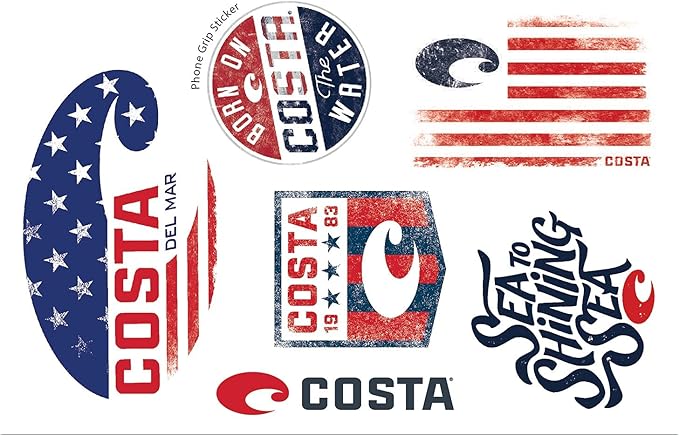 Costa Del Mar Decal Sheet, Heritage, One Size