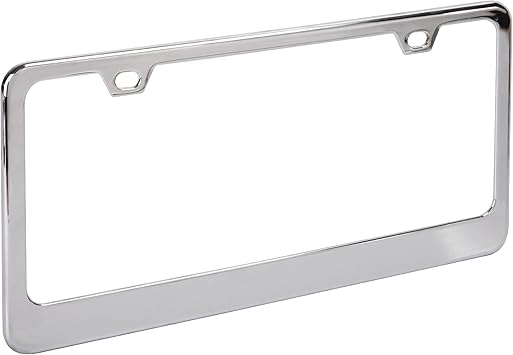 Bell Automotive 22-1-46215-8 Universal Chrome Classic Dealer License Plate Frame