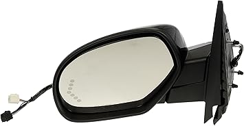 Dorman 955-1013 Driver Side Power Door Mirror - Heated / Folding with Signal Compatible with Select Chevrolet / GMC Models, Black