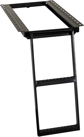 Buyers Products 5232000 Black 2-Rung Retractable Truck Step