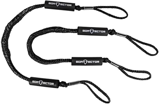 Extreme Max 3006.2352 BoatTector Bungee Dock Line Value 2-Pack - 4', Black