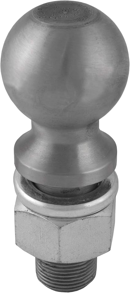 CURT 40085 Raw Steel Trailer Hitch Ball, 30,000 lbs, 2-5/16-Inch Diameter, 1-1/4 x 2-5/8-Inch Shank