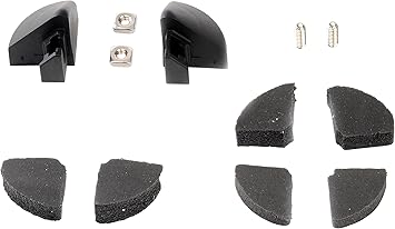 GM Accessories 19202599 Pickup Box Cover Side Rail End Cap Kit with Caps, Hardware, and Foam Pads