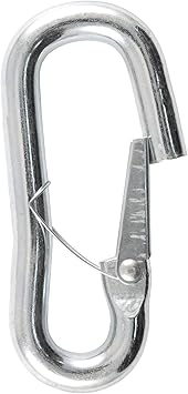 CURT 81281 Snap Hook Trailer Safety Chain Hook Carabiner Clip, 9/16-Inch Diameter, 5,000 lbs, metallic