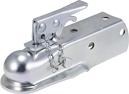 Dutton-Lainson 981 P-2 Coupler | 2 in. Ball | 2 in. Tongue Silver - Easy Hitching, Unhitching, and Safe Trailer Towing Coupler System