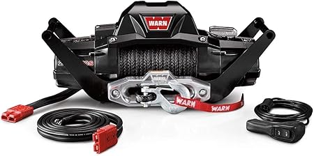 WARN 104179 Zeon 10-S Multi-Mount Portable Winch Kit with Spydura Synthetic Rope - 10,000 lb Capacity