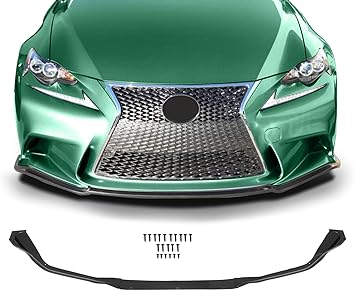 SCITOO Front Lip Spoiler Fits for 2014-2016 for Lexus is-Series F-Sport Glossy Black Front Bumper Lip