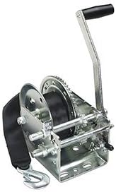 Fulton 142416 Dual Speed Trailer Winch with 20' Strap - 2600 lbs. Capacity