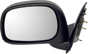 Dorman 955-1375 Driver Side Manual Door Mirror - Folding Compatible with Select Dodge Models, Black