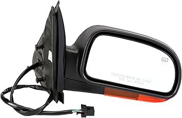 Dorman 955-735 Passenger Side Power Door Mirror - Heated / Folding with Signal Compatible with Select Chevrolet / GMC / Oldsmobile Models, Black