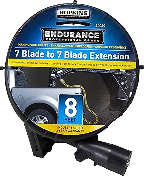 Hopkins Towing Solutions 20049 7-to-7 Blade 8' Molded Cable 5th Wheel Extension