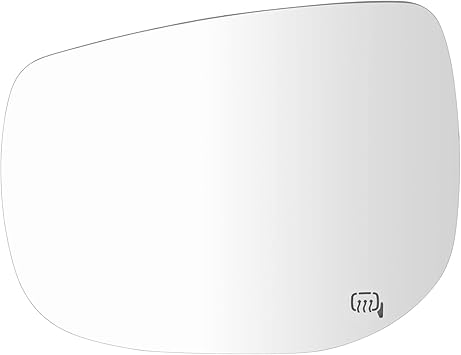 TRQ Left Mirror Glass Compatible with 2018-2021 Subaru Crosstrek 2019-2021 Forester