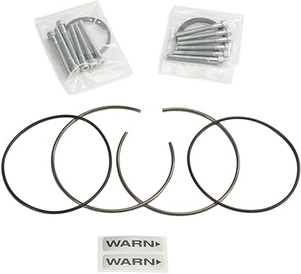 WARN 11967 Locking Hub Service Kit with Snap Rings, Gaskets, Retaining Bolts and O-Rings for Dodge, GM & Ford