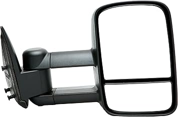 Dorman 955-1858 Passenger Side Manual Door Mirror - Folding Compatible with Select Select Chevrolet / GMC Models, Black