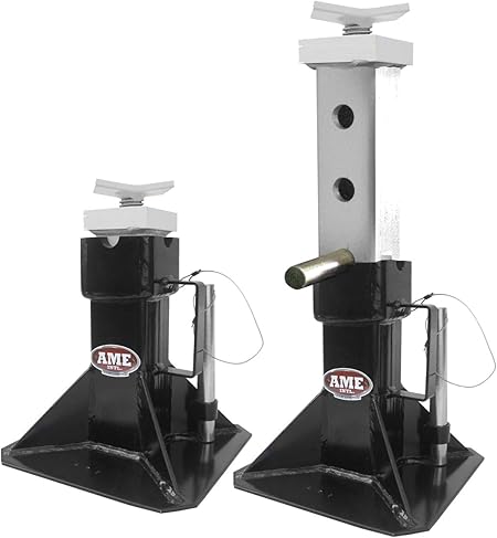 AME INTL 14405 Heavy Duty Jack Stand (with Adjustable Top 22 Ton (Pair))