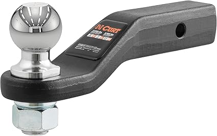 CURT 45331 Trailer Hitch Mount with 2-5/16-Inch Ball & Pin, Fits 2-Inch Receiver, 17,000 lbs, 2-In Drop