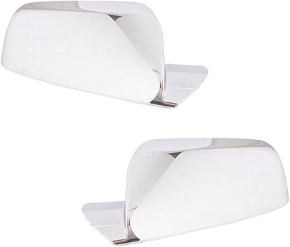 TRQ Chrome Mirror Cap Cover Upgrade Pair Set Compatible with 10 Chevy Equinox GMC Terrain