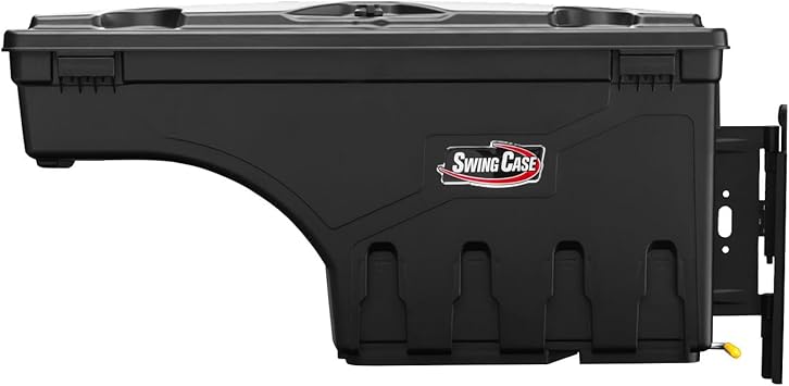 UnderCover SwingCase Truck Bed Storage Box | SC100D | Fits 2007 - 2019 Chevy/GMC Silverado/Sierra 2500/3500HD Drivers Side , Black