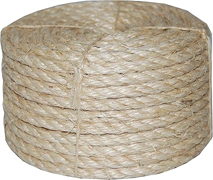 T.W Evans Cordage 23-210 Twisted Multi-Purpose Rope, 1/4 in Dia x 100' L, 900 Lb