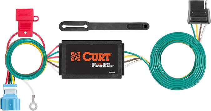 CURT 56382 Vehicle-Side Custom 4-Pin Trailer Wiring Harness, Select Honda Odyssey , Black