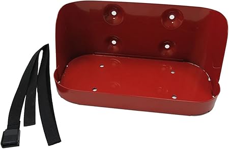 RAMPAGE PRODUCTS Trail Can Mount Base Universal Fit | Fits 5-Gallon Metal Gas Can Mounts, Steel, Red | 86625 | 1999-2024 Universal Fit