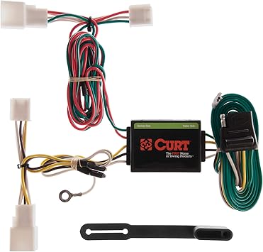 CURT 55308 Vehicle-Side Custom 4-Pin Trailer Wiring Harness, Fits Select Toyota Camry