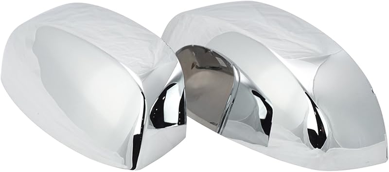 Chrome Side View Mirror Caps Left & Right Pair Set for Silverado Sierra Truck