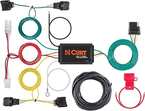 CURT 56409 Vehicle-Side Custom 4-Pin Trailer Wiring Harness, Fits Select Hyundai Kona Black