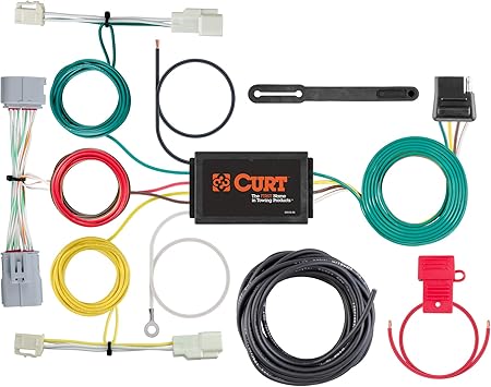 CURT 56353 Vehicle-Side Custom 4-Pin Trailer Wiring Harness, Fits Select Toyota Prius Black