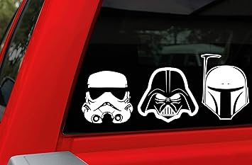 Chroma Graphics 45005 Star Wars Heads Family Decal Kit, 4 Piece