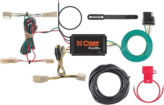 Curt Manufacturing 55563 Vehicle-Side Custom 4-Pin Trailer Wiring Harness,Fits Select Lexus RX330,RX350