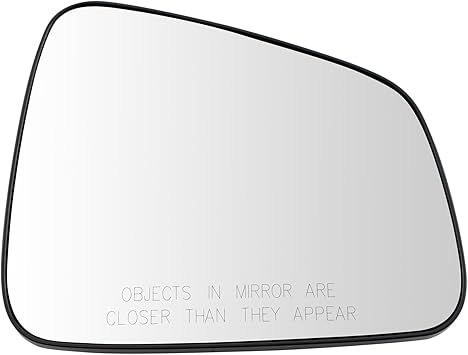 TRQ Exterior Side View Mirror Glass Assembly w/Backing Plate RH Passenger Side for Chevy Trax LS