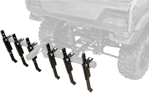 Black Boar ATV/UTV Plow Implement, Breaks Up Hard Ground w/6 Independently Adjustable Chisels, Use to Cultivate, Establish Food Plot, Maintain Land (66003)