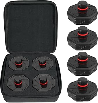 TCE Lifting Jack Pads for Tesla Model Y/S/3/X:Non-Slip Jack Pucks Tesla Accessories for Battery & Chassis Protection,4 Packs with a Storage Case,ATSLS001U