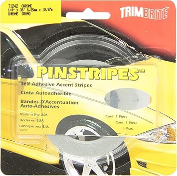 TRIMBRITE T1242 Trim Stripe 1/4 Chrome