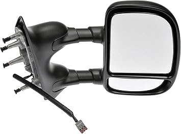 Dorman 955-2004 Passenger Side Power Door Mirror - Folding Compatible with Select Ford Models, Black