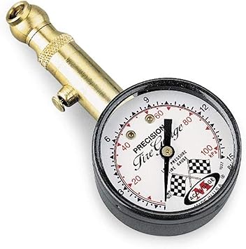 Accu-Gage S15XA (3-15 PSI) Swivel Angle Chuck Dial Tire Pressure Gauge with Bleed Valve