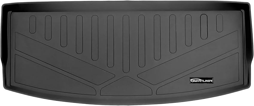 SMARTLINER All Weather Custom Cargo Trunk Liner Floor Mat Behind 3rd Row Black Compatible with 2020-2023 Compatible with Ford Explorer